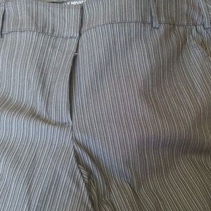 Black n grey pinstripe pant
